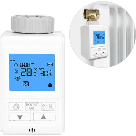 Robinet chauffant intelligent avec vanne thermostatique et contrôle de température, compatible avec le hub Tuya Gateway pour les appareils de type Zigbee. (1/5)