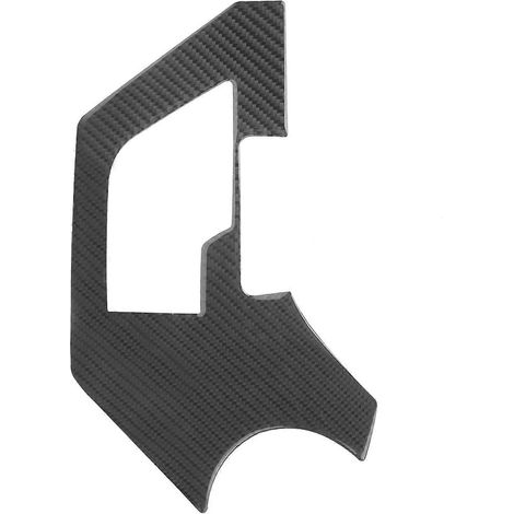 Cadre de cache de levier de vitesse en fibre de carbone, décoration intérieure adhésive, compatible avec RAV4 2015-2019 (1/4)