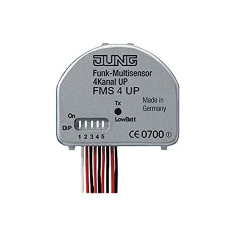 Emetteur radio 4 voies à pile CR2032 (fournie) miniature pour boite FMS4UP