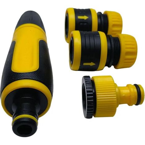 (XS-H22-4) Pistolet d'arrosage haute pression à main multifonction, durable, pour l'arrosage de pelouse et le lavage de voiture. (1/4)