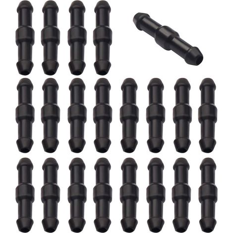 100 Pcs Connecteurs de Tuyaux, Raccord Droit de Tuyau Lave Glace Connecteur Raccord de Tube (1/5)