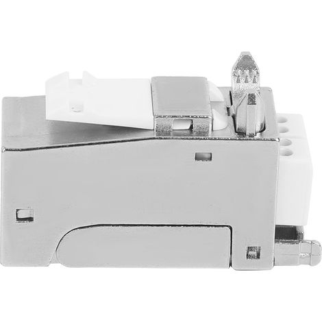 Module réseau CAT7 Gigabit à angle droit, sans outil de sertissage, RJ45 blindé, module d'information (1/5)