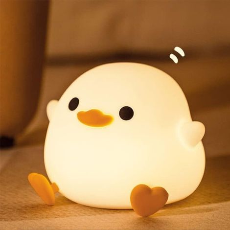 Kawaii Veilleuse pour enfants USB rechargeable Veilleuse pour bébé avec minuterie Veilleuse réglable avec minuterie Cadeau d'anniversaire et de Noël pour enfants bébé