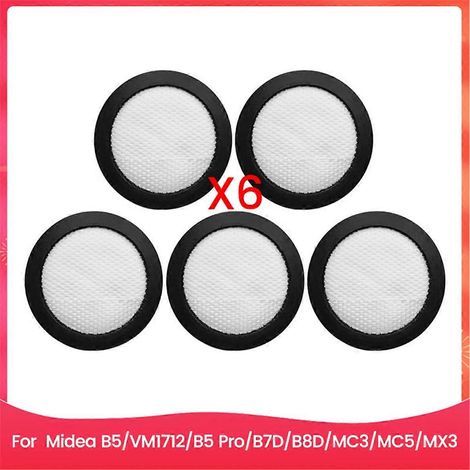 Lot de 5 filtres pour aspirateur compatibles avec Midea B5 VM1712, B5 Pro et B7D (voir photo). (1/5)