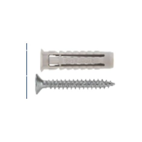 UNIFIX - TASSELLO UNIVERSALE IN NYLON CON VITE AD IMPRONTA POZIDRIV 5X25MM 100PZ
