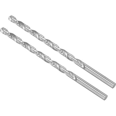 Forets Hélicoïdaux Extra Longs en Acier Rapide, 9mm Diamètre 200mm Longueur, Foret Hélicoïdal Droit – Applications : pour Métal, Bois, Plastique, Aluminium, 2 Pièces (1/5)