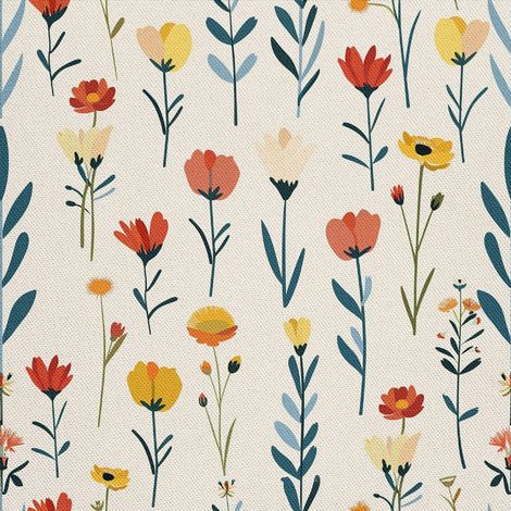 Tela decorativa para exteriores Oxford - Motivo primaveral I DX7547 (1/5)