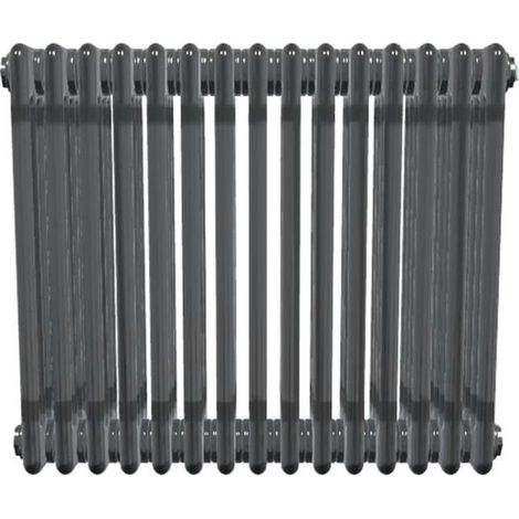 Bircham - Raw Metal Column Radiator H600mm x W701mm 4 Column (1/2)