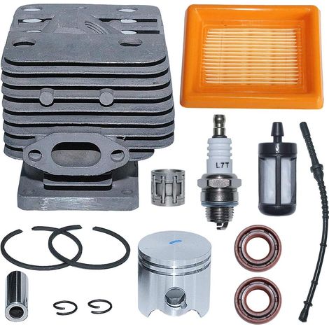 Kit de filtre à air et à carburant de piston de cylindre 35 mm pour Stihl FS120 FS200 FS250 Tondeuse Remplace 4134 020 1213, 4134 030 2011 (1/5)