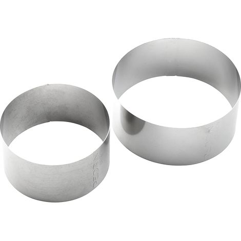 PEDRINI COPPIA DI COPPAPASTA IN ACCIAIO INOX DA 8 E 9.5 CM