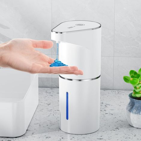1 Distributeur Savon Automatique, Capacité 350 ML, Batterie 1200 mAh, Étanche IPX5, Pour Cuisine Et Salle De Bain