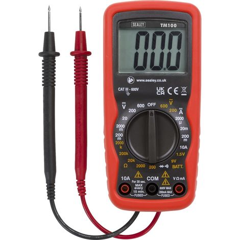 Sealey 6-Function Professional Digital Multimeter TM100