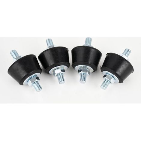 silent bloc - conique - 22 x 38 mm - 70 kg par amortisseur - lot de 4 - altech 4848038