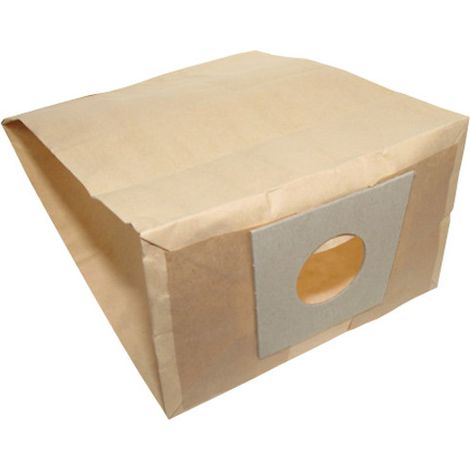 Sac papier pour Aspirateur, x5 481281728129 pour Aspirateur ALASKA, BOSCH, CHROMEX, ELECTRAVOX / ELIN, KALORIK, PROGRESS, SIEMENS, TRISTAR, WHITE AND BROWN