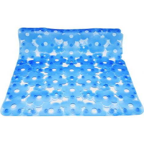 TAPPETO ANTISCIVOLO PER DOCCIA MOD. MARGHERITA CM 52x52- Blu- DH- pezzi 1