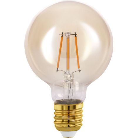 Lampe LED E27, ampoule Edison à incandescence, globe éclairage vintage (1/4)