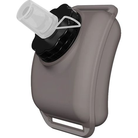 Bollitore sportivo, portatile in silicone, design ecologico, 200 ml, nero (1/2)