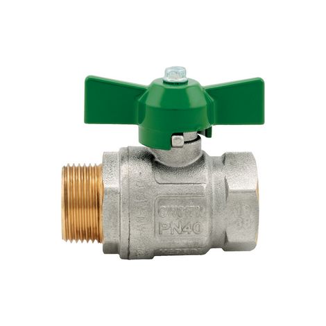 VALVOLA A SFERA IDEAL DVGW MF PASSAGGIO TOTALE CON FARFALLA- 1 (DN 25) 40 bar / 580 psi- ITAP- pezzi 1