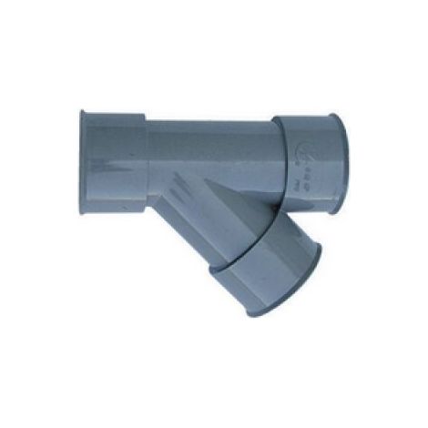 DERIVAZIONE 45° FF PVC GRIGIO Diam. 40