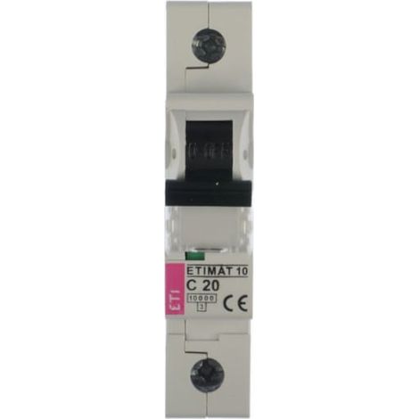 Interruttore automatico 1P C 20A 10kA AC ETIMAT10 002131717