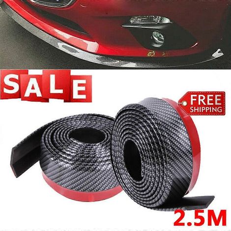 Bande de protection adhésive anti-frottement pour pare-chocs de voiture - Noir carbone, 2,5 m (1/5)