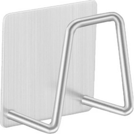 Porte-éponges en acier inoxydable 304, égouttoir auto-adhésif, support de rangement pour éponges d'évier, enrouleur de fil d'acier.