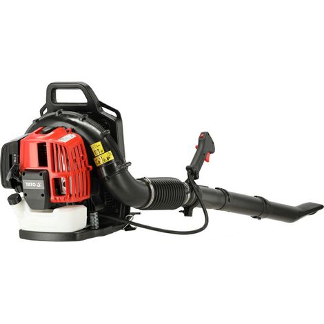 Yato Benzin Rucksack‑Laubbläser, 1,45 kW Leistung, 280 km/h Luftstrom, 890 m³/min Volumen – Profi Grünflächenpflege Laubsauger (1/2)