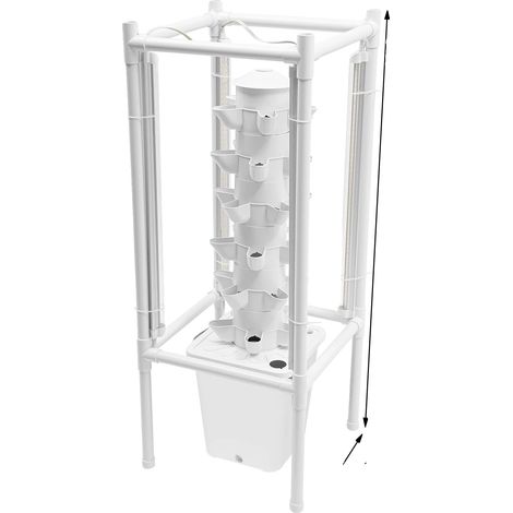 Kit de culture hydroponique, 30 pots de plantation, lumière de culture LED, BLANC (1/2)
