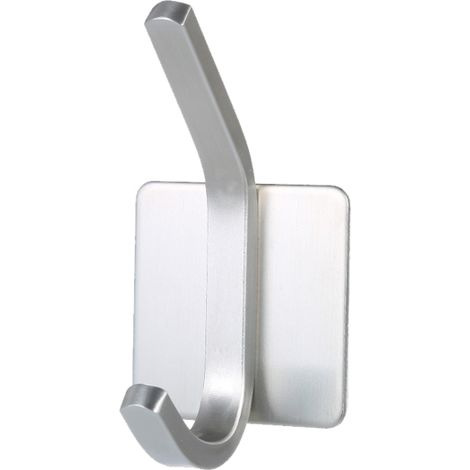 Appendiabiti da parete in acciaio inox per accappatoio e asciugamano, ganci per vestiti e cappelli, supporto adesivo resistente per il bagno (1 pezzo).