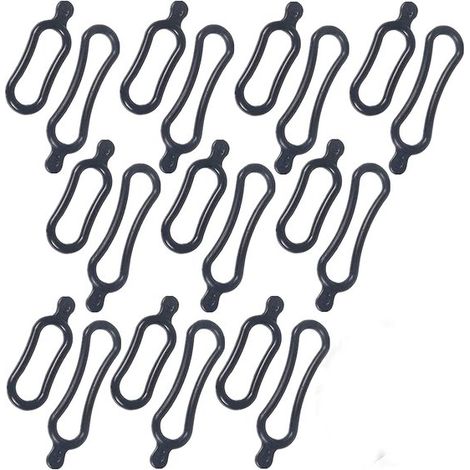 Pneumatici elastici in silicone per bicicletta, anelli in gomma estensibili, anelli in gomma per bicicletta, 20 pezzi, pneumatici elastici in gomma per bicicletta, fascia di fissaggio in silicone (10 (1/5)