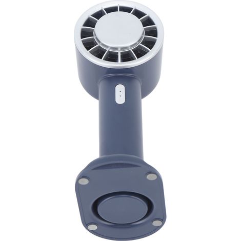 Mini ventilateur portable rechargeable par USB avec batterie 2200 mAh et plaque de refroidissement à semi-conducteurs, idéal pour l'été (bleu foncé). (1/5)