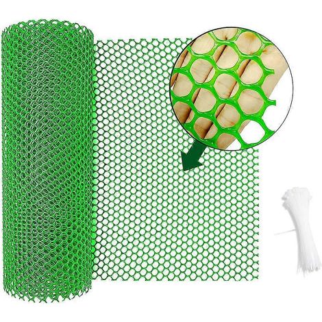 Grillage à poules en plastique, fil de clôture pour jardinage, clôture pour volailles, cadre en grillage à poules pour filet floral (1/5)