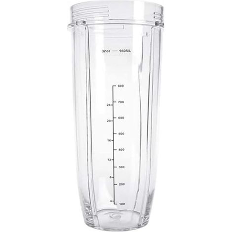 Gobelet Mélangeur Compatible Avec Ninja, Gobelet For Extracteur De Jus Grande Capacité 950 Ml, Ensemble De Pièces De Rechange For Mélangeurs(32oz)