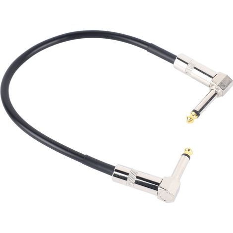Câble effet 6,35mm jack droit, suppression du bruit, âme métallique, cordon de liaison guitare, pédale, fiche coudée, câble patch instrument, blindé, qualité studio (1/5)