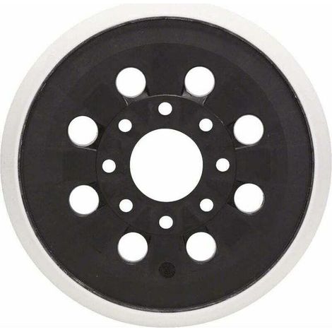 Lot de 2 patins de ponceuse 125 mm – 8 trous pour extraction poussière – Compatibles Bosch GEX 125-1 AE, PEX 220 A, PEX 220 AE