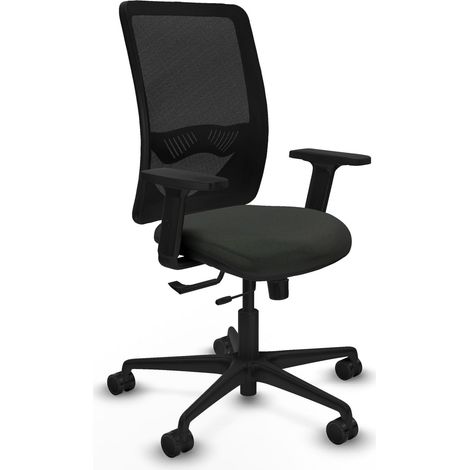 Silla piqueras y crespo Zulema negro reposabrazos ajustables espuma (1/2)