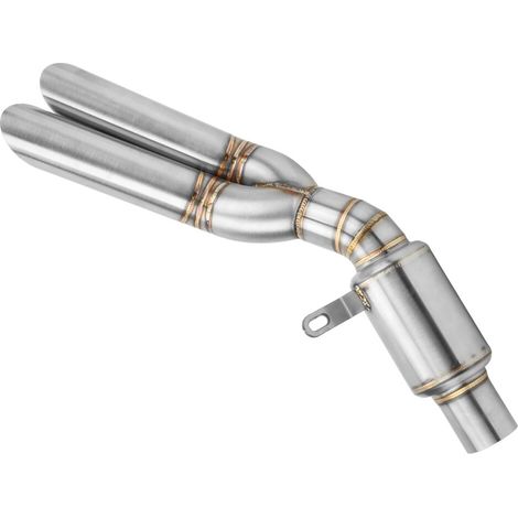 Tubo di scarico centrale in acciaio inox per moto Z800