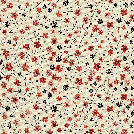 Tissu décoratif d'extérieur Oxford - Motif Fleurs I DX5362 (1/5)