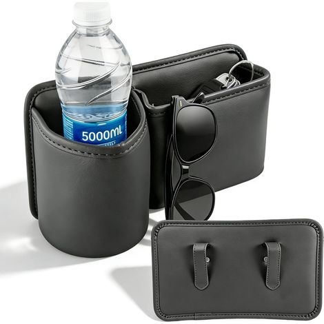 2 PCE Porte Gobelet Voiture, Organisateur Voiture, Fixation Double Clip (1/5)