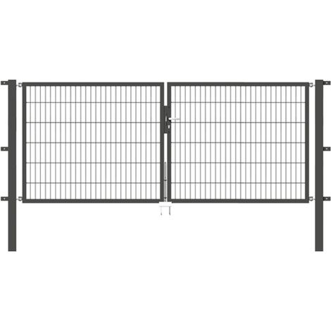 ALBERTS Doppeltor Flexo, fvz.anthr.Kst.b.RAL 7016, lichte BxH3000x1200, PF80x80/1900mm (1/3)