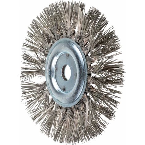 PFERD TOOLS Rundbürste gezopft RBG Ø190x30x22,2 mm Bohrung Edelstahl-Diamant-Draht Korn 270 stationär (1/5)