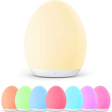 LED-Nachtlicht für Kinder, USB-aufladbares Nachtlicht für Kinder, Einschlafhilfe für Babys, Touch-Steuerung, einstellbare Helligkeit, farbwechselndes Nachtlicht