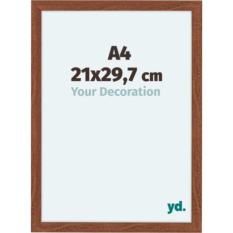 Cadre Photo 21x29.7cm A4 Noyer MDF Como. (1/5)