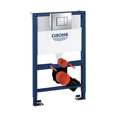 GROHE 38773000 Frame Rapid Sl 3 - 1 Set Wall Hung Toilet 0.82 m Dual Flush Plate