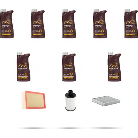 Kit tagliando 3 FILTRI e 8L OLIO compatibile con Land Rover Discovery 4 (LR4) 5.0 V8 276kw dal 2009 (1/5)