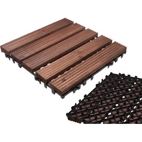 PARQUET PATIO C/SUPP.PLAST.CM.32X32X2,6