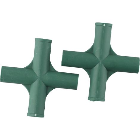 Connecteurs pour cadres de serre de jardin – Diamètre 19 mm – Raccords pour structures végétales – Résistants aux intempéries – Lot de 8 pièces (Modèle n°2) (1/5)
