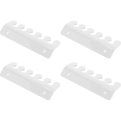 Lot de 4 clips support câble 5 fentes en acrylique organisateur câbles de charge smartphone tablette pour bureau mur transparent (1/5)