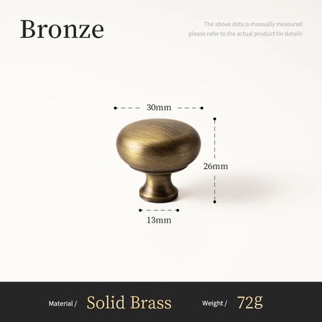 (Bouton - 30 mm) Poignées longues minimalistes en laiton massif antique Santaya pour meubles de cuisine, tiroirs et commodes. (1/5)