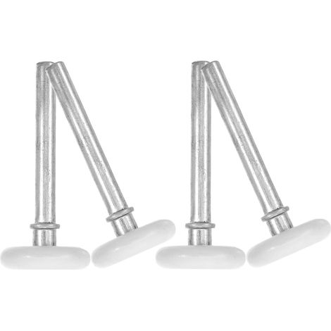 Set di 4 rulli per porta da garage in nylon bianco, scorrevoli e silenziosi, facili da installare, accessori robusti per binari di porte da garage. (1/5)